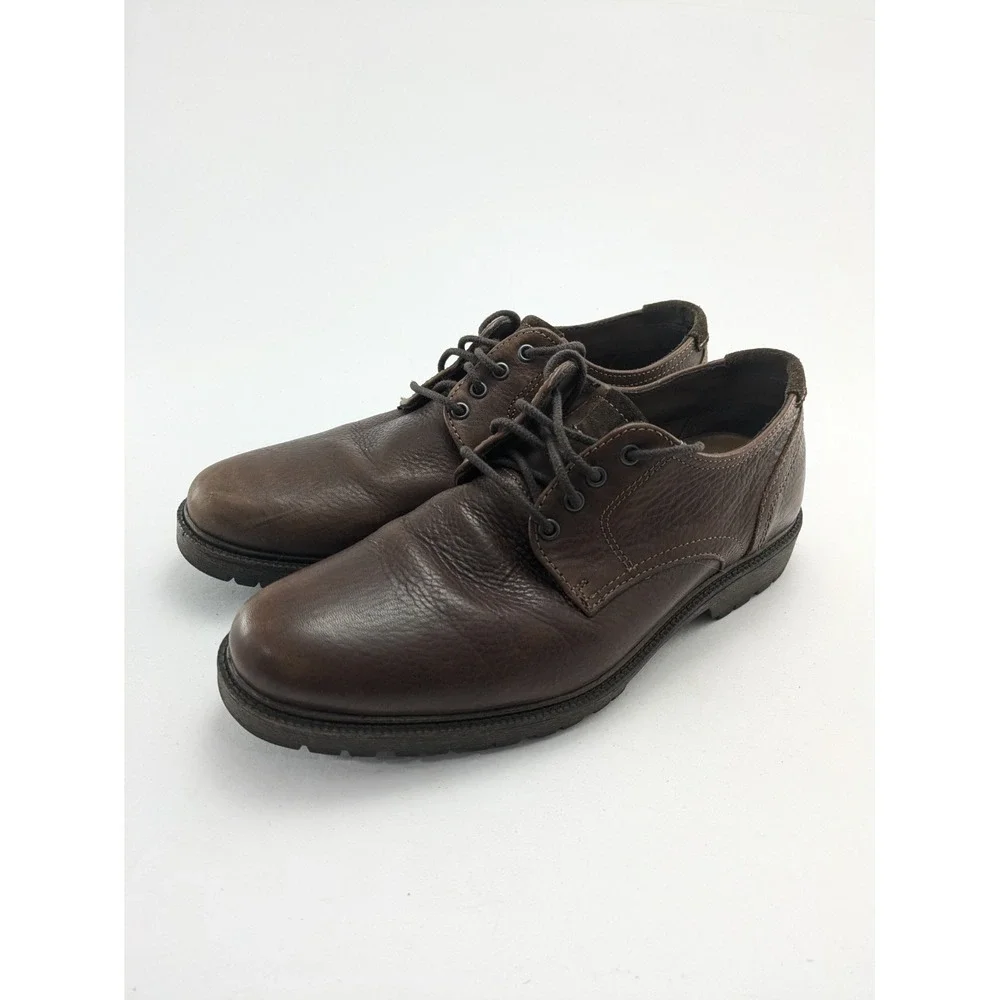 Mens J. Murphy Novick Cap Toe Oxford Brown Leather Dress Shoes 59-37709 Size 9.5